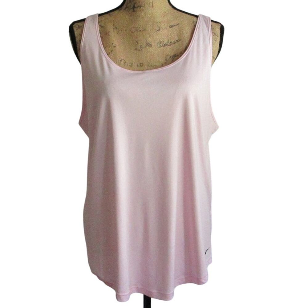 Nike Dri-Fit Pink Racerback Tank Top XL Athletic Workout Gym Running - Picture 17 of 17
